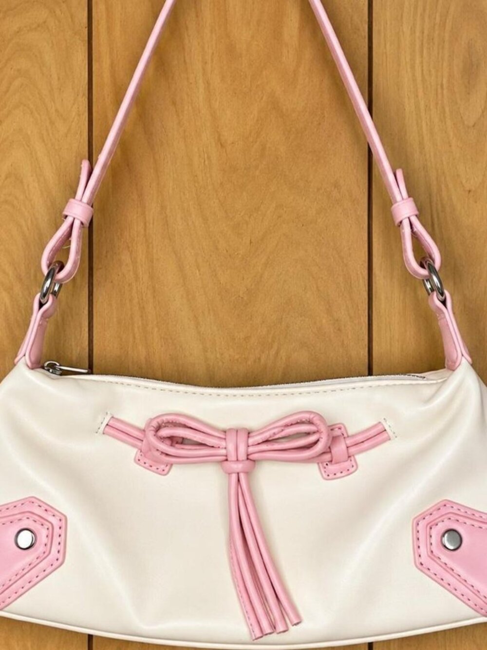 Y2K Shoulder Bag Independent Designer Jane & York Pink